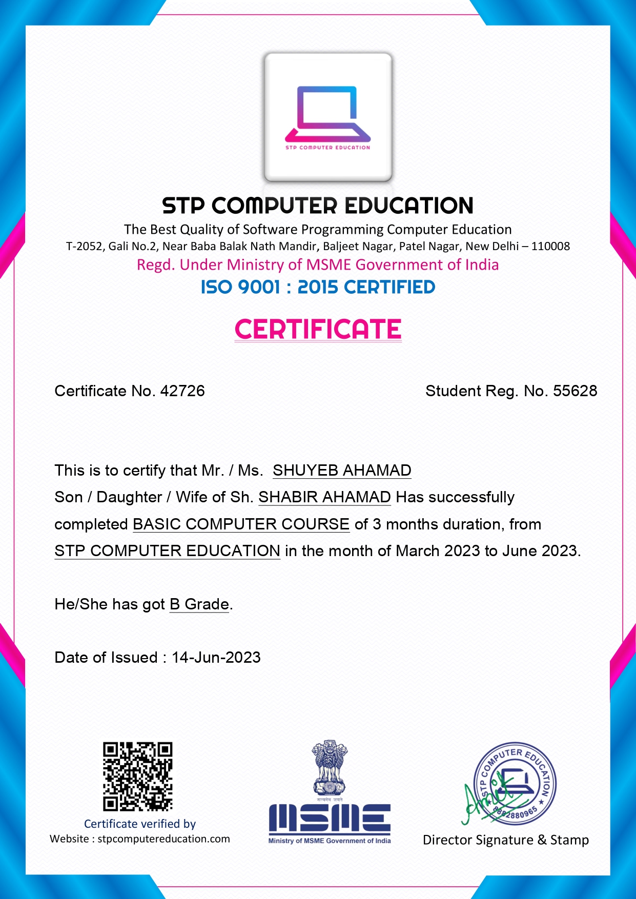 basic-computer certificate